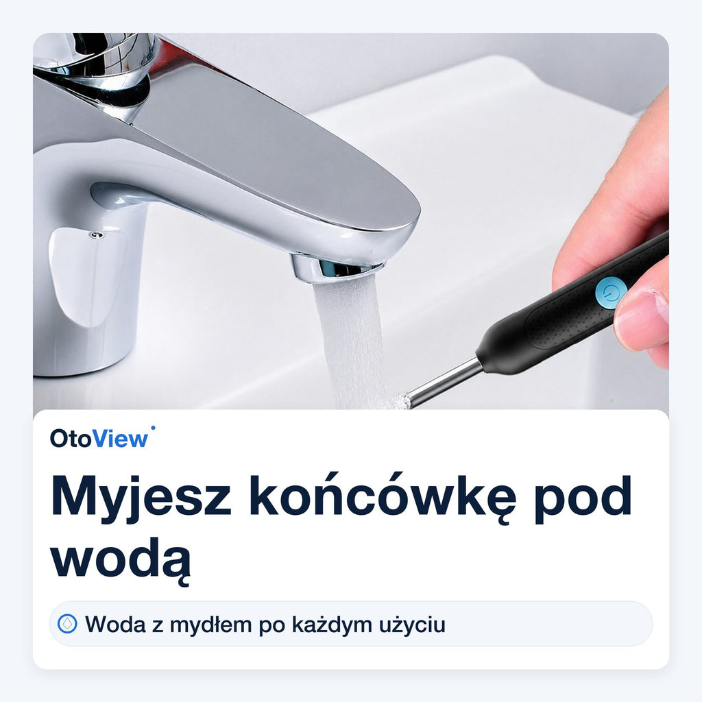 Końcówkę myjesz pod wodą